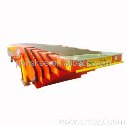 5 section 22 meters truck loading conveyor
